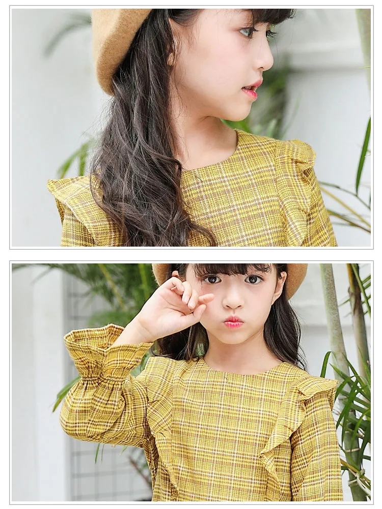 2017 autumn kids girl clothes 2 pcs sets petal sleeve tops and hollow out dresses for girls clothing sets kids suits school girl clothes 4 5 6 7 8 9 10 11 12 13 14 15 years little baby girls suits sets  (3)