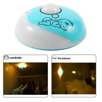

High Quality USB Crescent Adorable Treasure Night Light Blue/White Nightlamp For Children Baby For Room Decoration For Gift