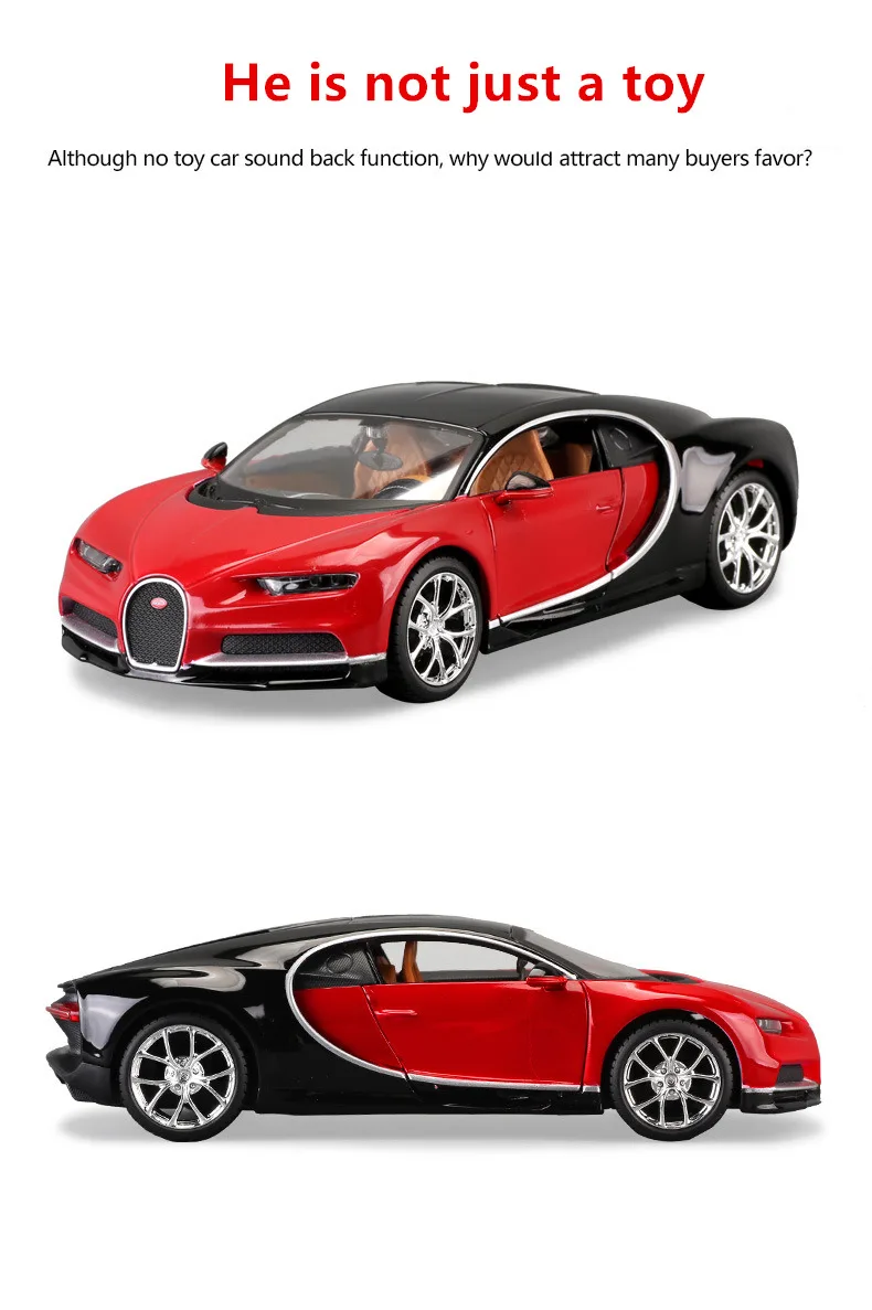 Modelo de Carro Maisto Bugatti Chiron Divo Simulação Liga Artesanato Decoração Coleção Brinquedo Ferramentas Presente 1:24 14 Carrinhos de brinquedo e de metal