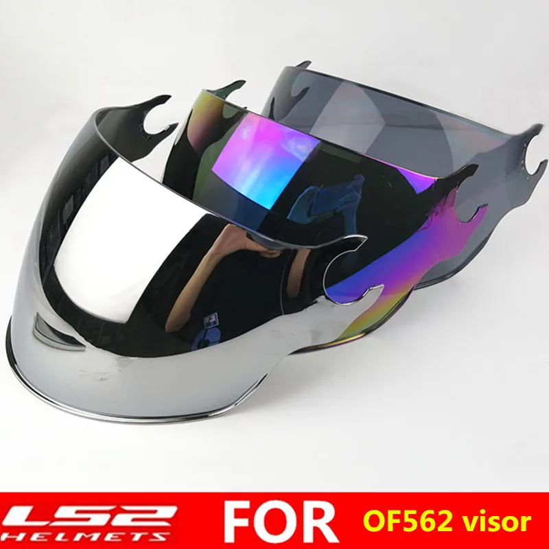 

LS2 OF562 open face half motorcycle helmet extra sun shield lens black silver colorful replace visor only for LS2 OF562 helmets