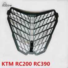 Moto KTM 1190 1190R 1290 RC200 RC390 para Super Aventura Lâmpada de Frente Do Farol Guarda Protetor de Tampa de Aço Inoxidável