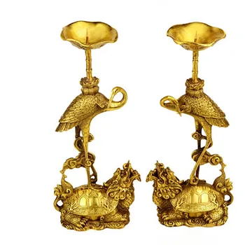 

Chinese Candle Holders Weeding Decoration For Weddings Bronze Candlestick Metal Asian Home Decoration Candles Home Decor 50X107