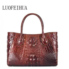 Высококачественная кожаная сумка Новая роскошная сумка из крокодиловой кожи сумка дизайнерская сумка