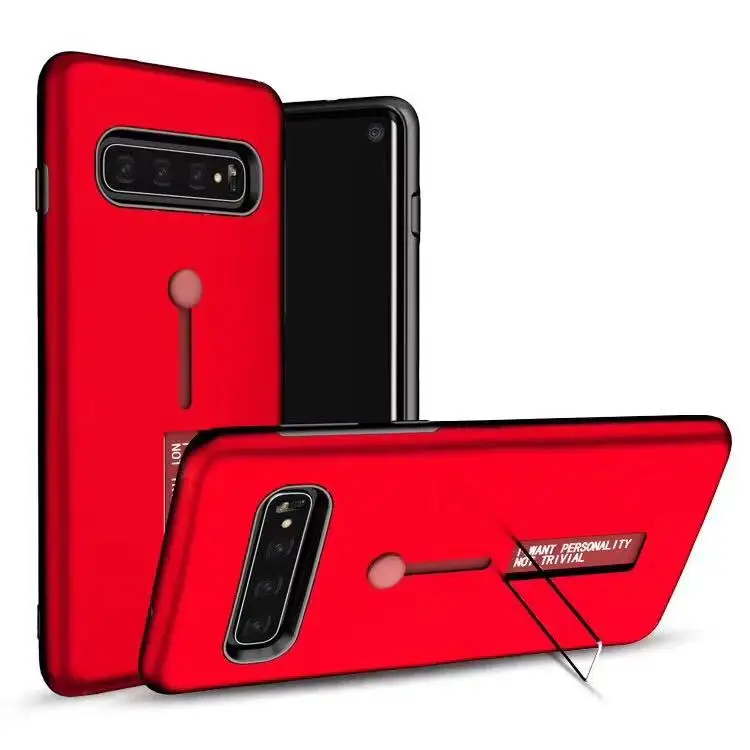 Матовый Броня держатель телефона жесткий пластиковый чехол для samsung Galaxy S10/S10 lite/S10