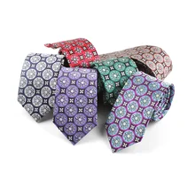Mens Tie Gravata Flower Novelty Necktie for Wedding Business Party