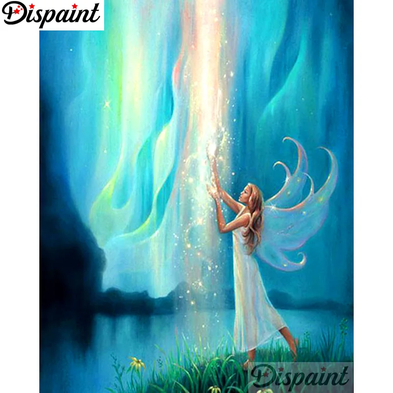 

Dispaint Full Square/Round Drill 5D DIY Diamond Painting "butterfly fairy" 3D Embroidery Cross Stitch Home Decor Gift A12800