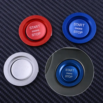 

CITALL 2Pcs/set Car Engine Start Stop Push Button Ignition Switch Sticker Cover Ring Trim for Land Rover Discovery Sport 2018