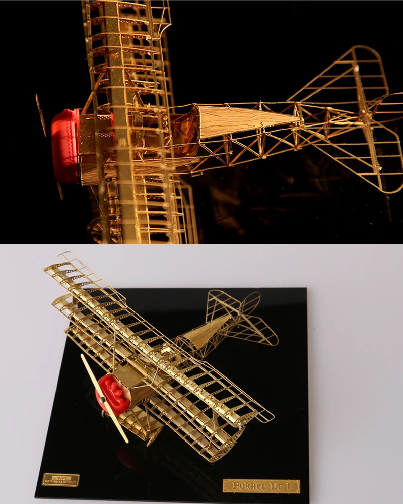 DIY металлический 3D сборный самолет модель головоломка игрушка креативный трехмерный самолет Собранный набор игрушек головоломка Забавный детский подарок