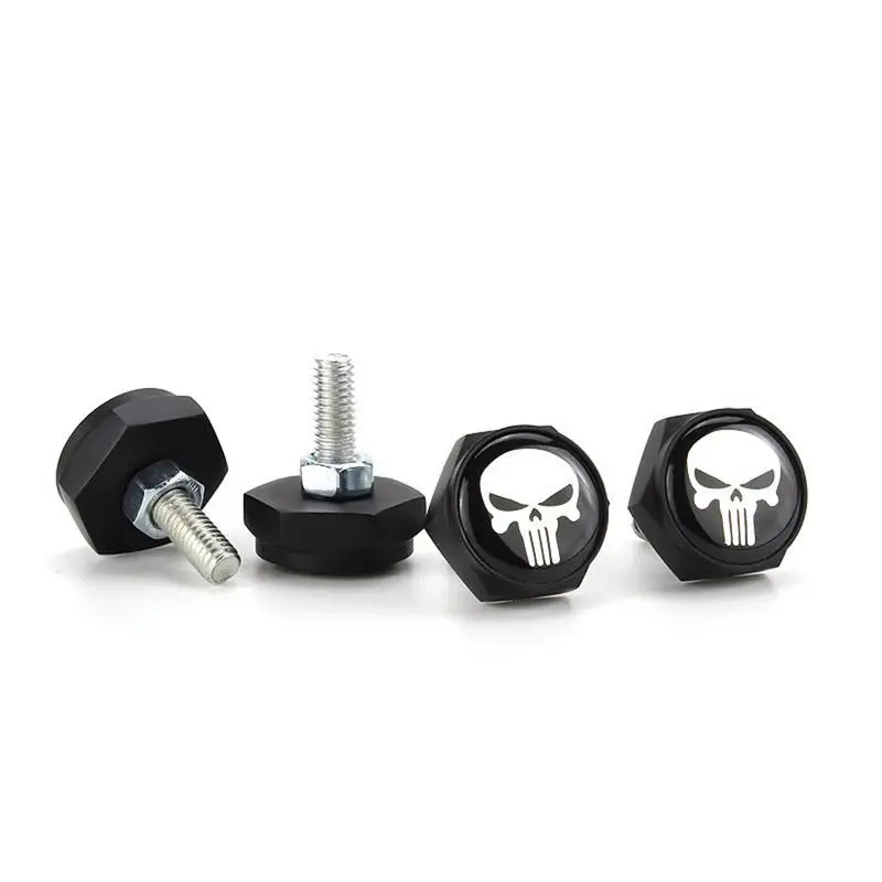 

Auto Accessories License Plate Screws Modified Personality License Plate Screw Skull