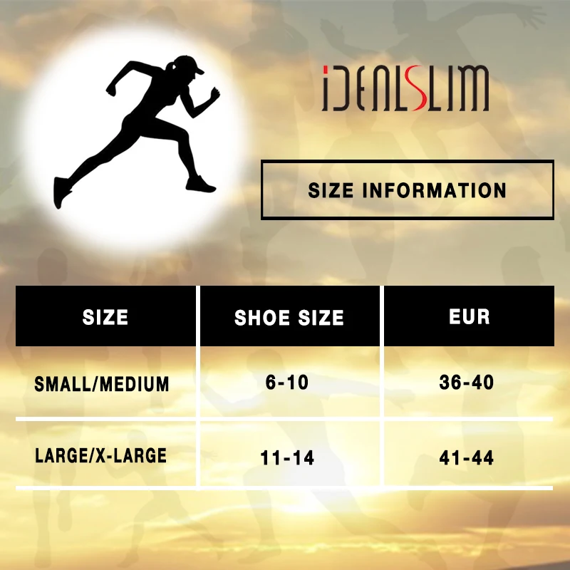 IDEALSLIM 3 пары модные компрессионные подошвенные фасцииты носки для женщин