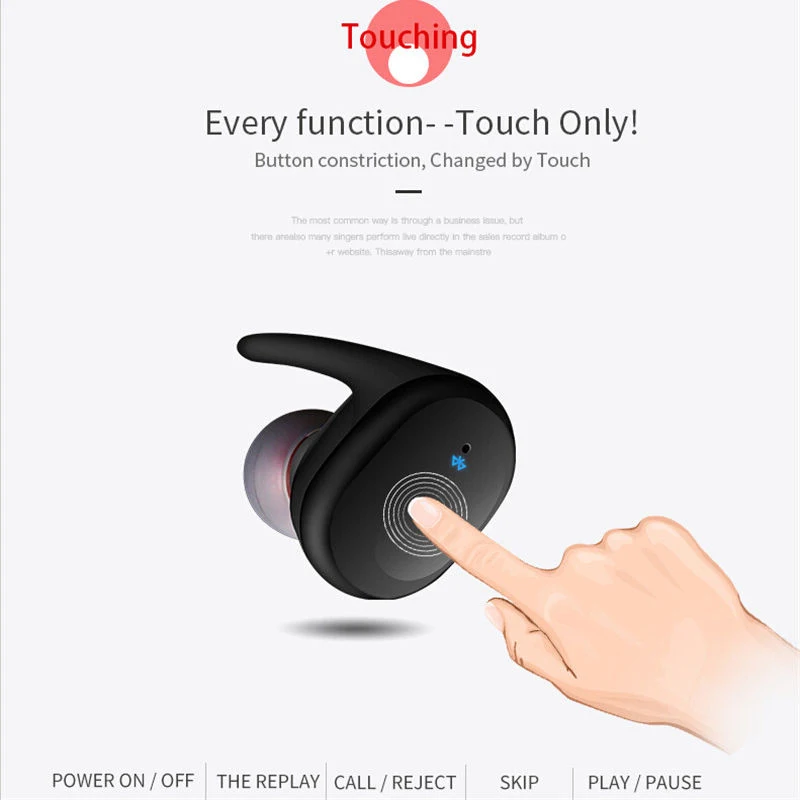 Mini Invisible Twins Wireless Earphones TWS Bluetooth Stereo Sport Waterproof Headset Earbuds Handsfree for iPhone Xiaomi (12)