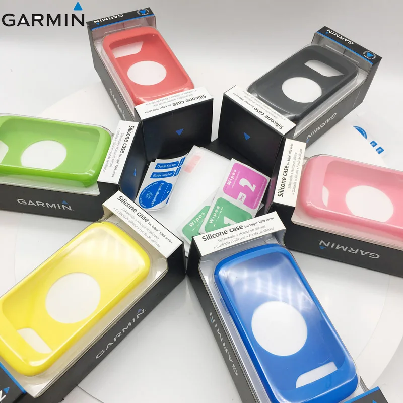 

Original Garmin Bike Gel Skin Case for Edge 1000 bike GPS Computer GPS GARMIN w High quality toughened screen protector