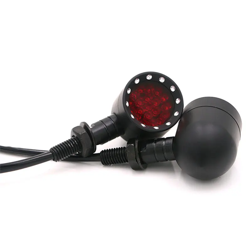 Nordson Universal 2pcs LED Motorcycle Turn Signal Lights Motocross Motorbike Indicator Blinker Moto Tail Lights Signal Lamp