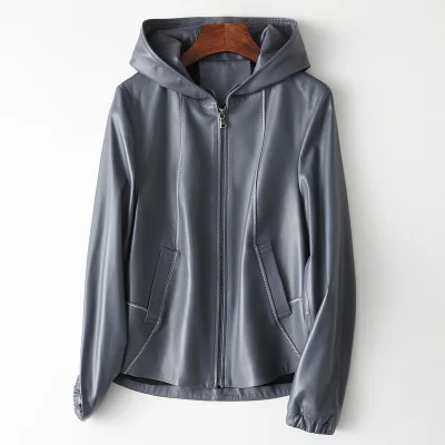 

2019 New Fashion Genuine Sheep Leather Jacket H23