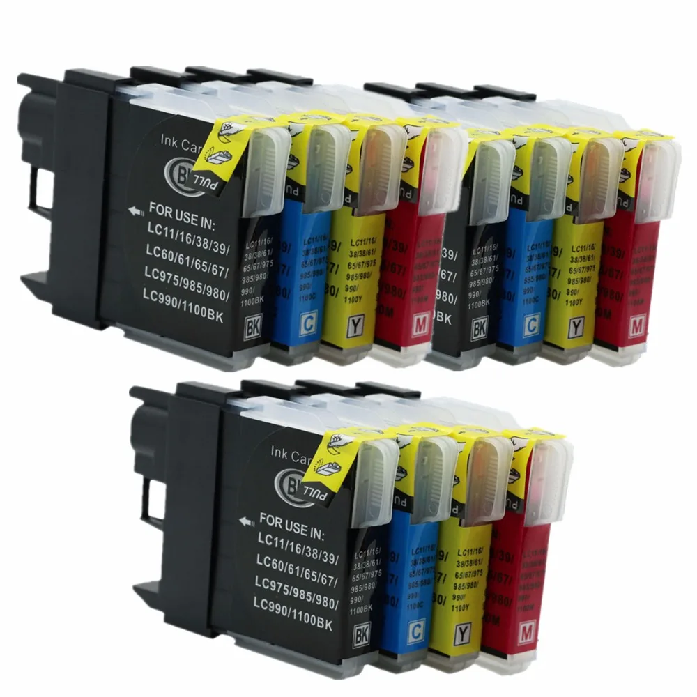 

LC39 LC38 LC61 LC65 LC67 LC980 LC1100 Ink Cartridge Replacement For DCP-250C DCP-365CN DCP-375CW DCP-383C DCP-385C