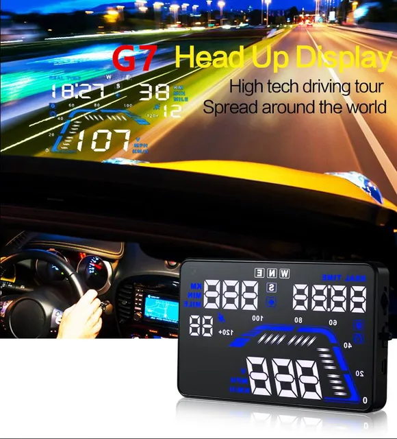 Universal Car GPS HUD Head Up Display Windscreen Projector Car Styling