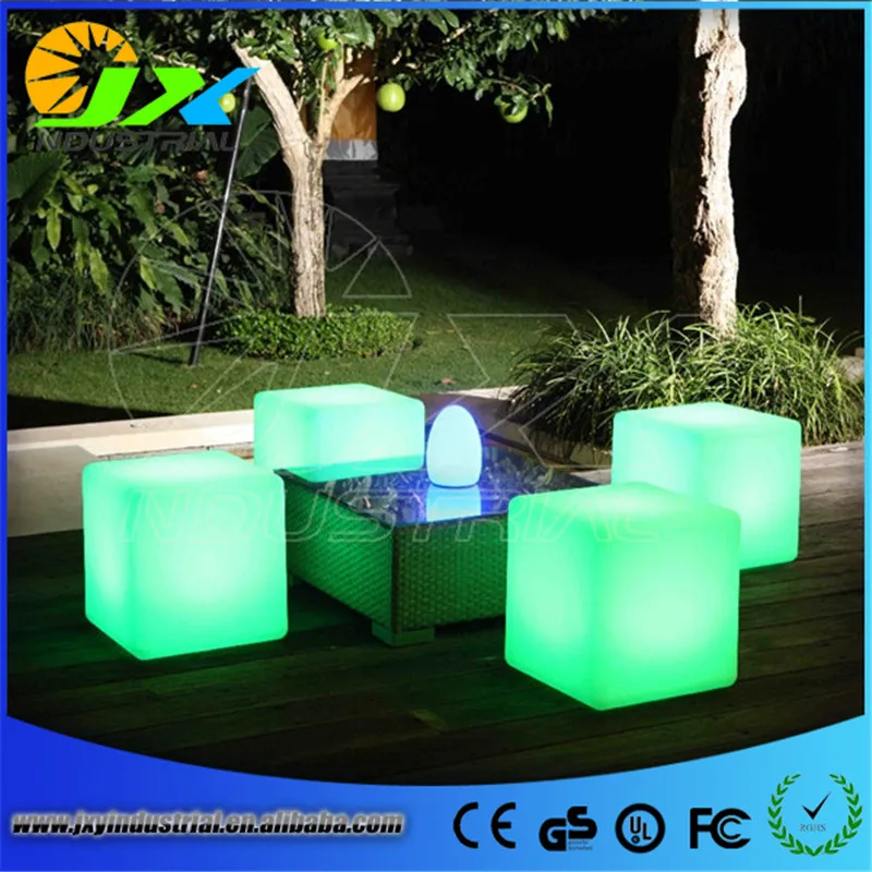 

Outdoor indoor Plastic LED Light colours change remote control rechargeable apple seat Chair furniture for bar