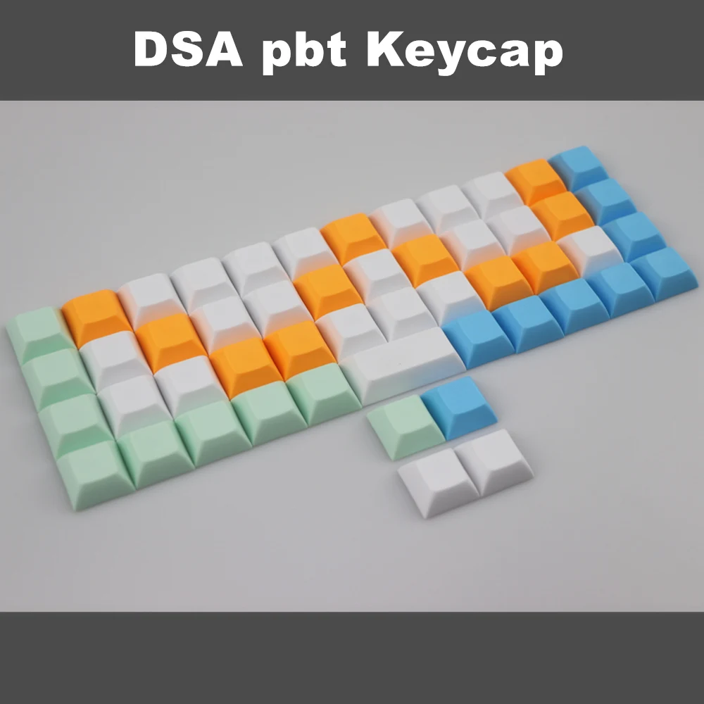 DIY цвет смешивания keycap dsa pbt пустые колпачки для MX переключатели клавиатуры Planck AMJ40 Niu40 dsa профиль