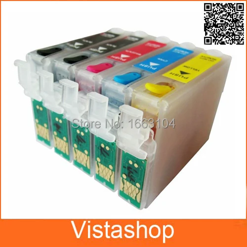 1Set Empty Refillable Ink Cartridge For Epson T1291 / T1291 T1294 For