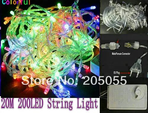 Сказочная гирлянда 20 м 200 светодиодов 220 В|fairy string lights|string lightschristmas wedding |