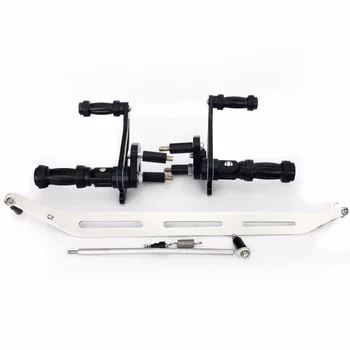

BIKINGBOY for YAMAHA XVS 650 V STAR 98 99 00 01 02 03 04 05 06 07 08 09 10-17 Forward Control Rearsets Rear Sets Foot Peg Rests
