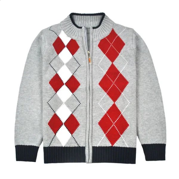 

Children's sweater boys turtleneck cardigan knit coat
