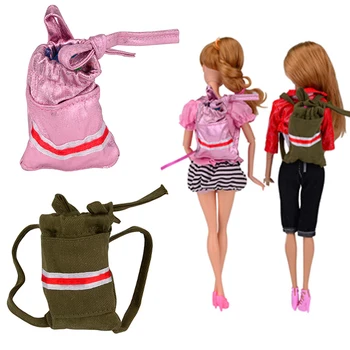 

NK One Pcs Doll Bags Fashion Modren Dolls Backpack For Barbie Doll Accessories Best Gift DIY Style Doll Toys