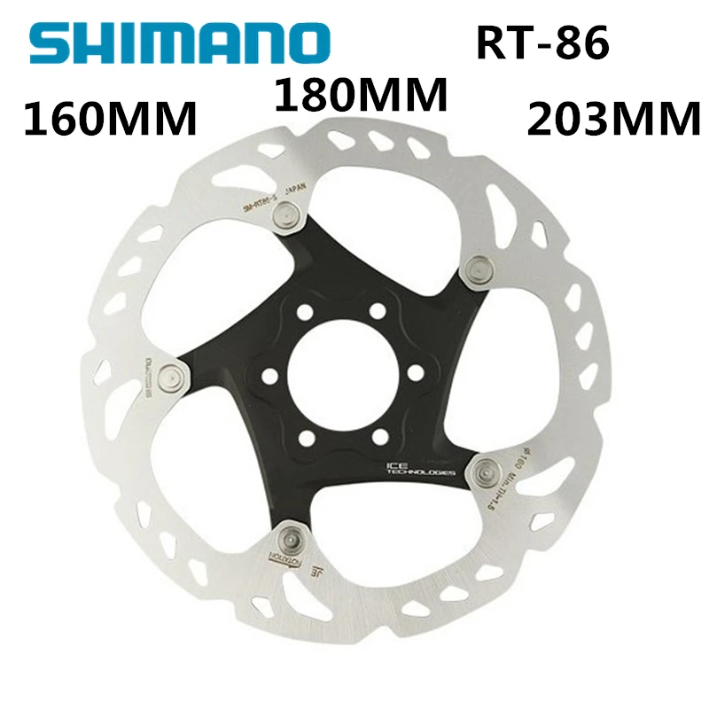 Shimano XT Сен RT86 лед Tech 6 болт дисковый тормоз ротора 160 мм 180 203 1 шт.|Велосипедный