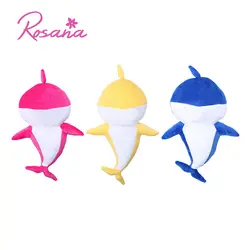 Rosana мультфильм акулы плюшевые игрушки мягкие игрушечные животные куклы пение английская песня Safted забавная милая игрушка подарок для