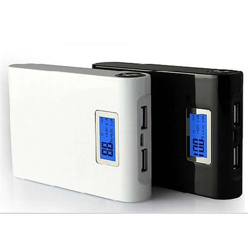 

Power Bank Box Case Universal Dual USB Charger Charging 4x18650 Battery LCD DIY Kits Set for Smart Phone
