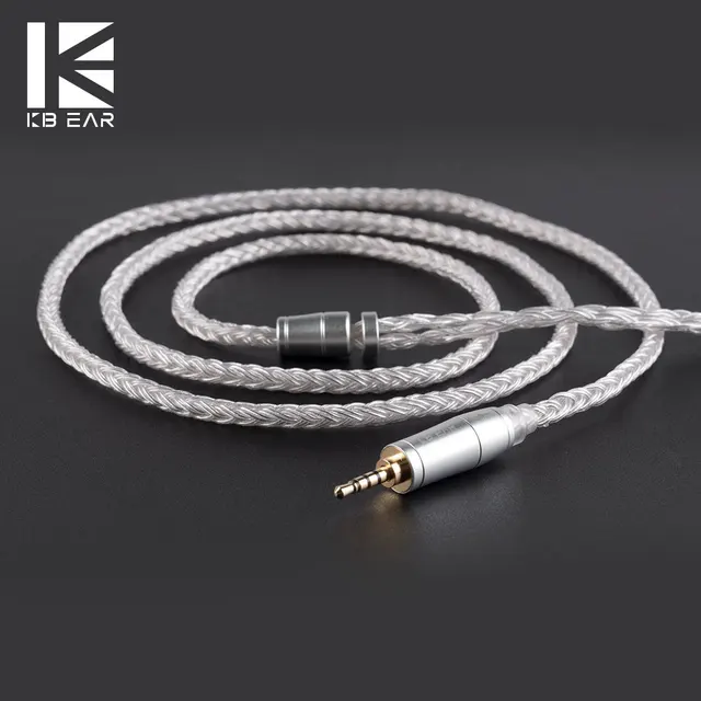$US $14.25  KBEAR 16 Core Upgraded Silver Plated Balanced Cable 2.5/3.5/4.4MM With MMCX/2pin/QDC Connector For 