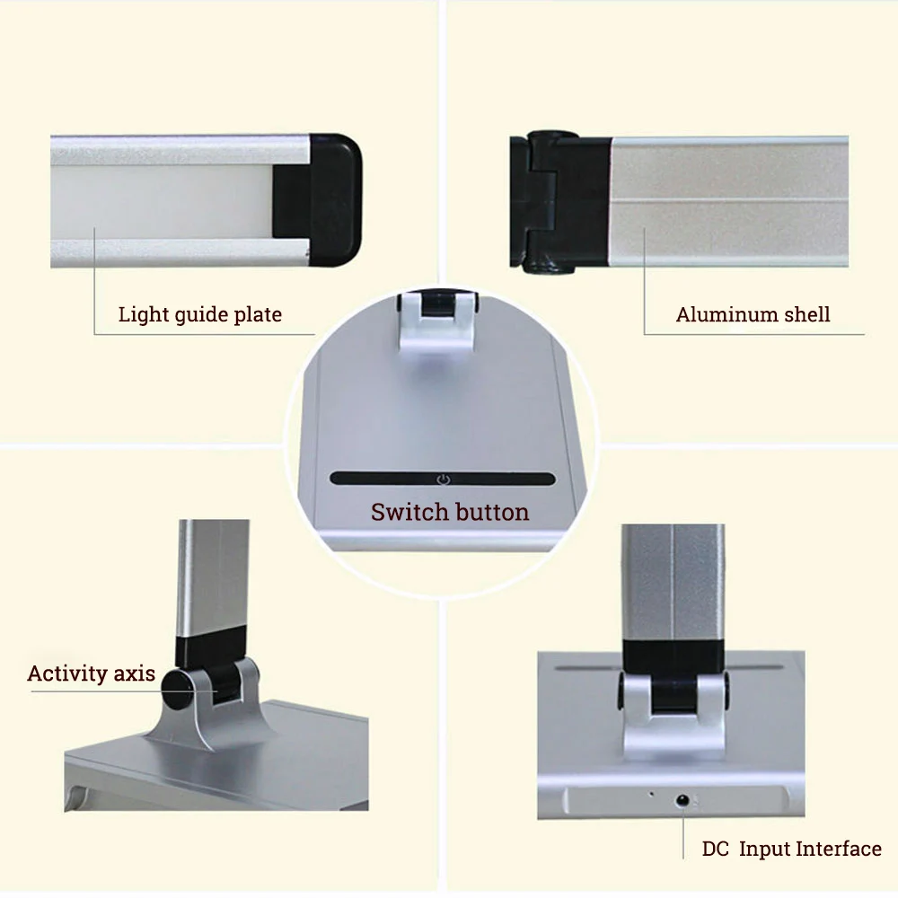 Desk Lamps Reading Light USB Book Gooseneck Dimmer Rechargeable Table Lamps for Study LED Night Lights Desktop Lighting (6)