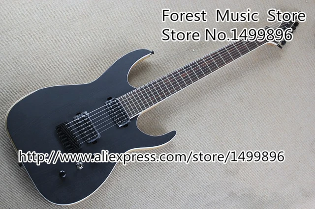 Cheap Chinese Matte Black Blackmachine B7 Electric Guitars 7 String Custom Guitar Head & China Ash Guitar Body Free Shipping