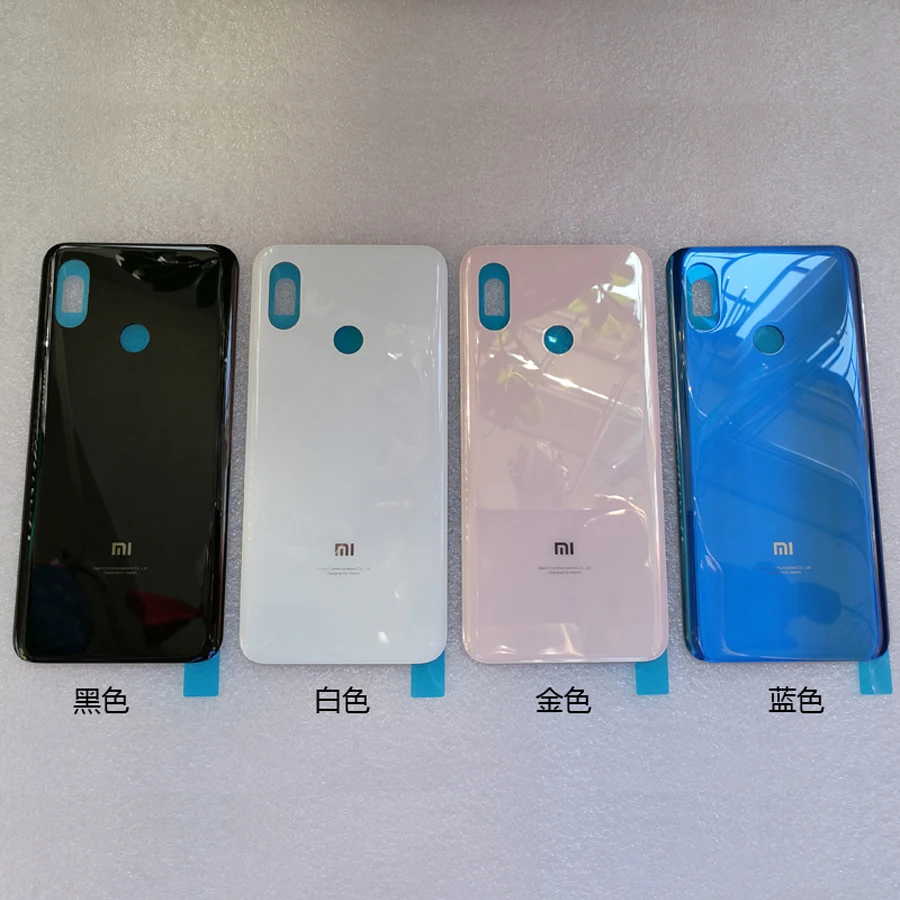 MI8 3D стекло задняя крышка корпуса для Xiaomi Mi 8, задняя дверь Замена жесткий чехол батареи, 3 Цвета Xiaom Mi8