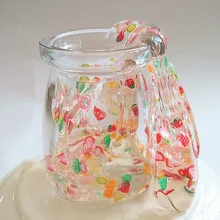

2018 New Slime Supplies Fruit Mud Charms Crystal Clear Plasticine Big Hand DIY Polymer Clay Toy 60ml Fluffy Box
