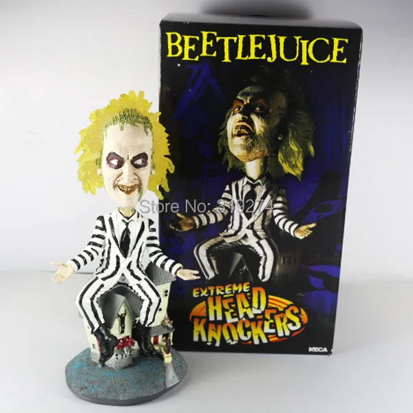

Neca Beetlejuice Extreme Head Knockers Action Figure Decoration New in Box NE016010