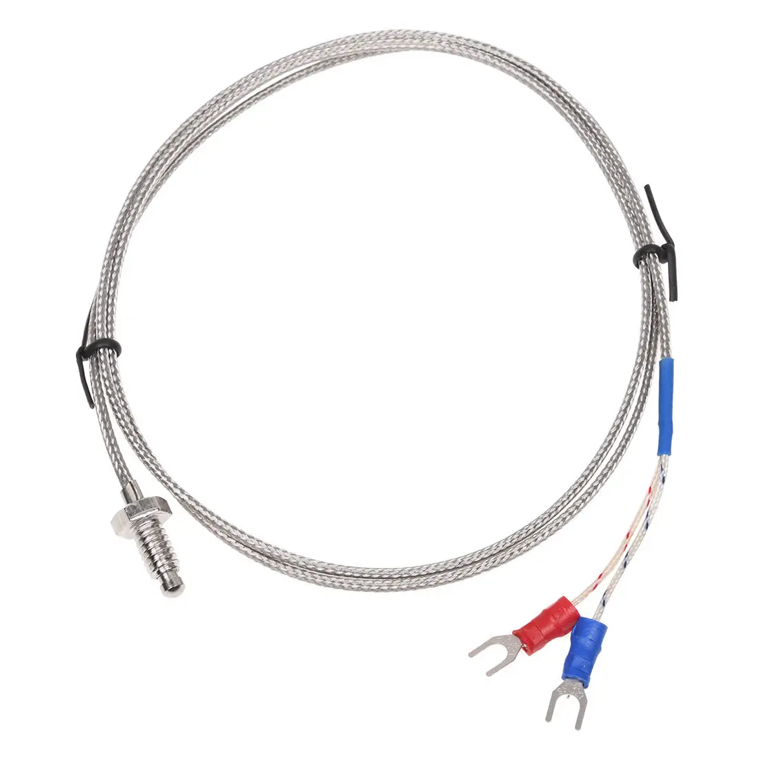 0 500C Fork Terminal 6mm Screw Threaded Thermocouple K Type 1 Metersin