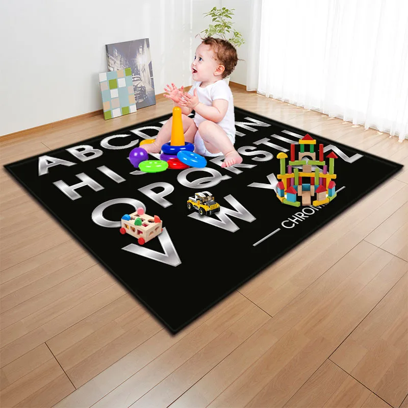 Милый 3D напечатанный детский коврик для активных игр ковер прикроватный диван площадь ковер одеяло коврик для гостиной спальни домашний декор