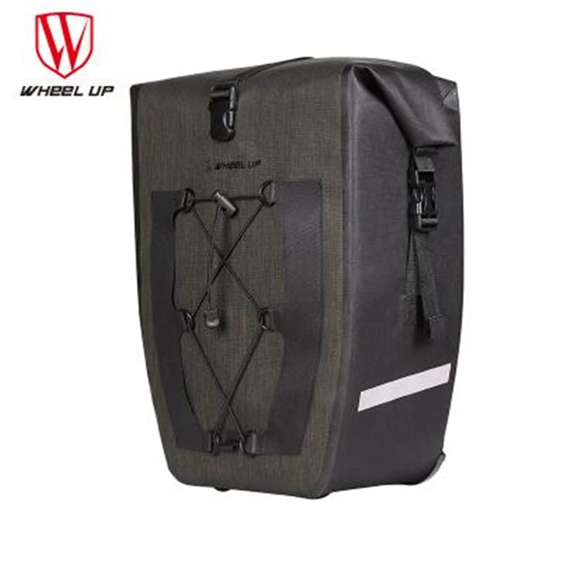

Cycling Bike Bag Waterproof Bicycle Rear Rack Bag Tail Seat Trunk Bags Pannier 27L Big Basket Case MTB Bike Accessories Black