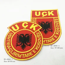 Настоящий изготовленный на заказ патч из Армии освобождения Косова утюжок на Патчи для аппликация на одежду 3D вышивка Экологически чистая вышивка
