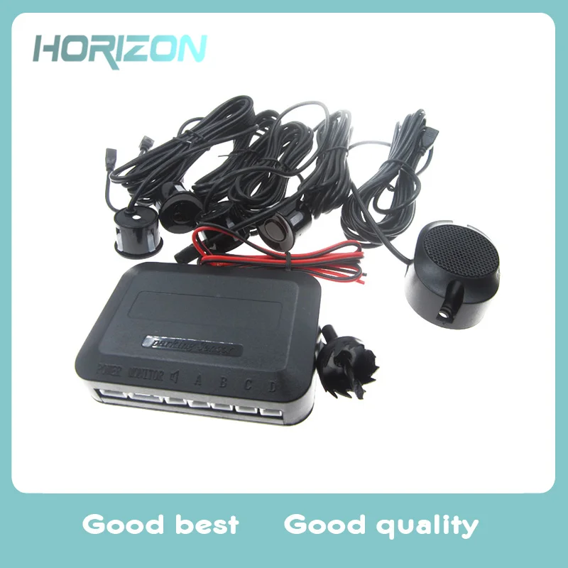 

Black Car Reverse Alarm Buzzer Radar System Kits with 4 Sensor