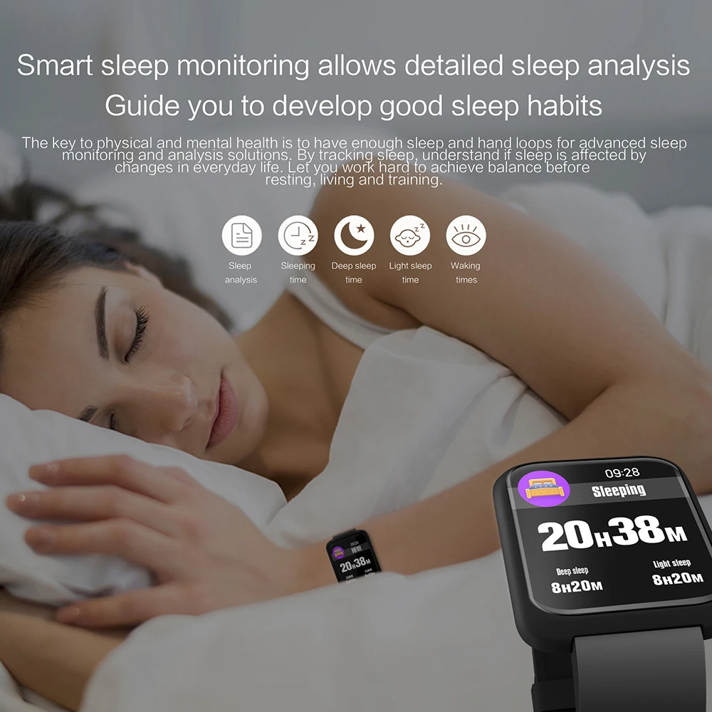 FREZEN Sport3 Smart Watch Men Blood Pressure IP68 Waterproof Fitness Tracker Clock Smartwatch For IOS Android Wearable Devices