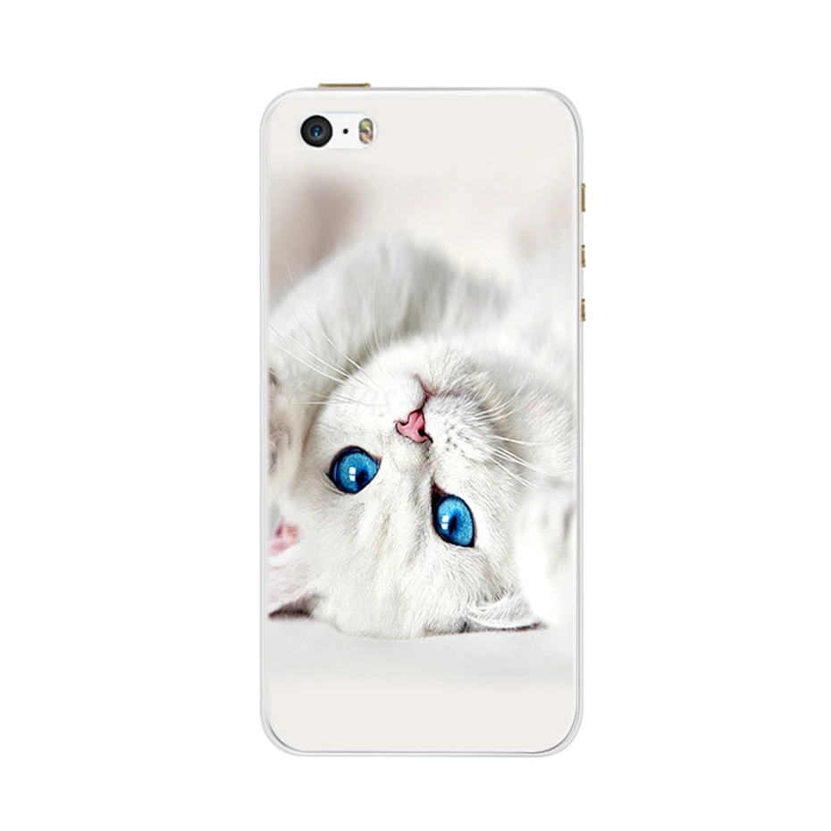 Чехол для телефона для iPhone 4, 4S, 5, SE, 5S, 5SE, Fundas, Coque, силиконовый чехол, мягкая задняя крышка для iPhone 4, 5 S, чехол, милый цветок, ультра тонкий