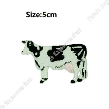 

Cute Kawaii COW CATTLE FARM Iron Sew On Clothing Patches Animal FULL Embroidered badge Halloween Cosplay Costume diy