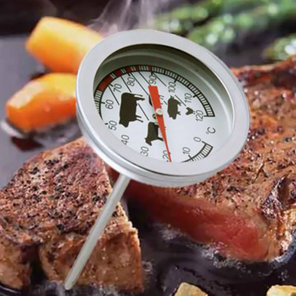 

1*LCD Remote Dual Probe Meat Thermometer Set For BBQ Smoker
