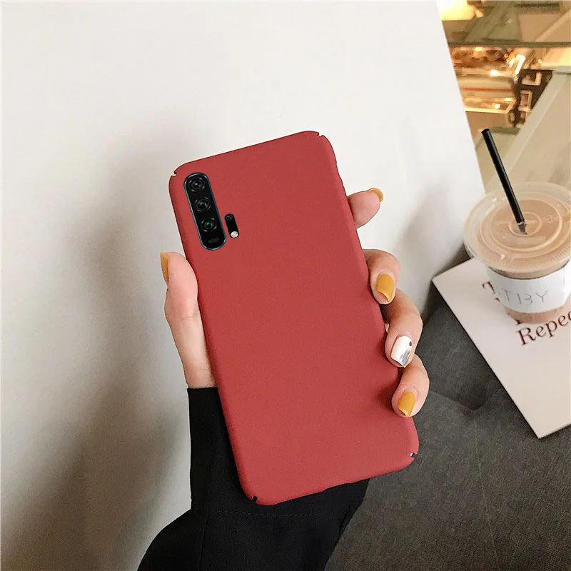 Simple Matte Solid Color Hard Cases for Huawei Honor 5A 5C 5X 6A 6X 7X 8 9 Lite 9i Note 10 Play 8X Max 5C 8A V20 PC Protect Case