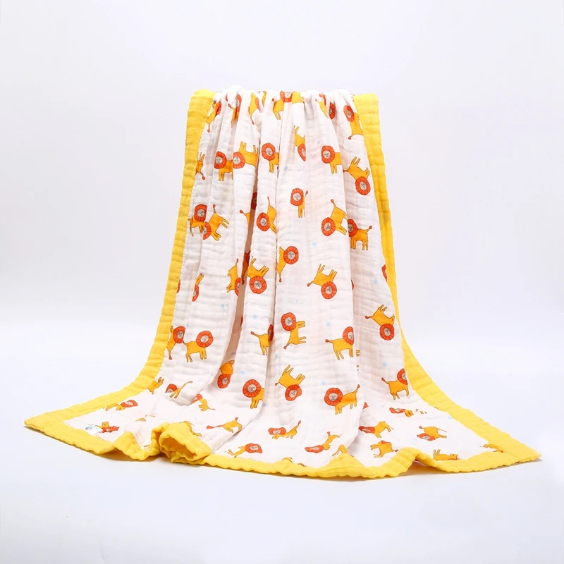﻿Buy 8 Layers Baby Muslin Cotton Blanket Swaddling Bedding Thick Warm