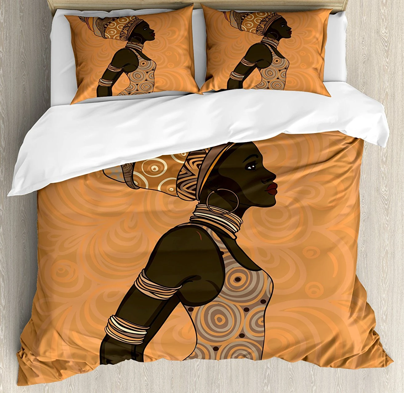 Conjunto edredón de mujer africana tema Local de la gente África en turbante tradicional y decoración de ropa de cama|Juegos de ropa de cama| - AliExpress