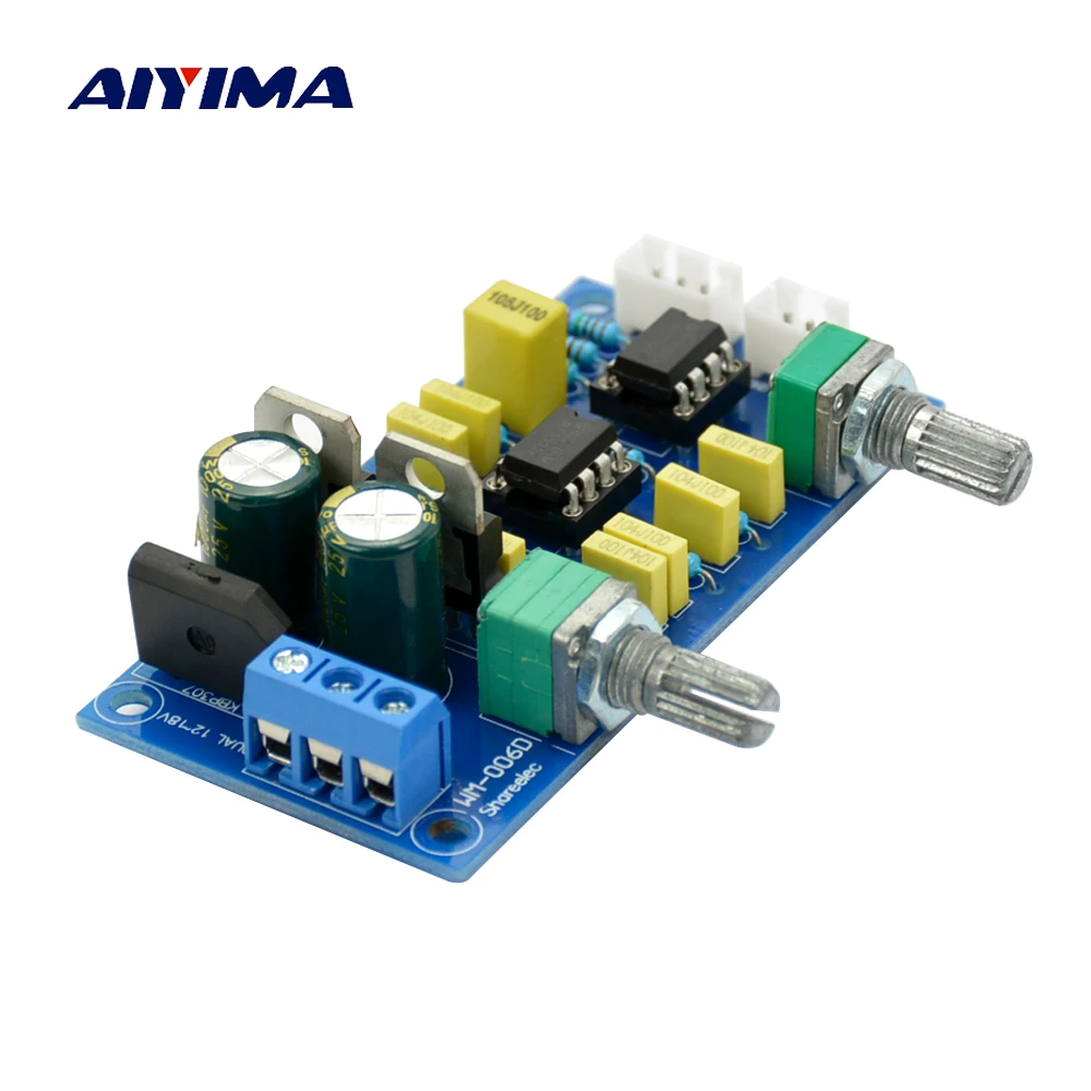 AIYIMA Low pass Filter Preamp Amplifier HIFI NE5532 Subwoofer Volume Tone Control Preamplifier