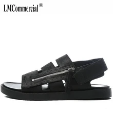 Новые мужские сандалии, летние сандалии, кроссовки, мужские шлепанцы, Вьетнамки, летняя обувь, Пляжная Уличная обувь из натуральной кожи, повседневная обувь
